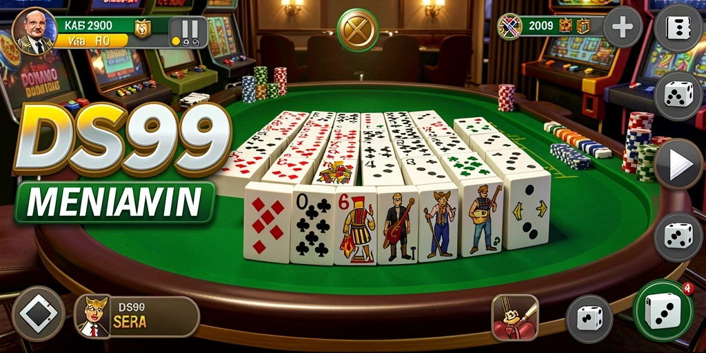 Tampilan seru dari permainan Domino DS99 yang penuh strategi.