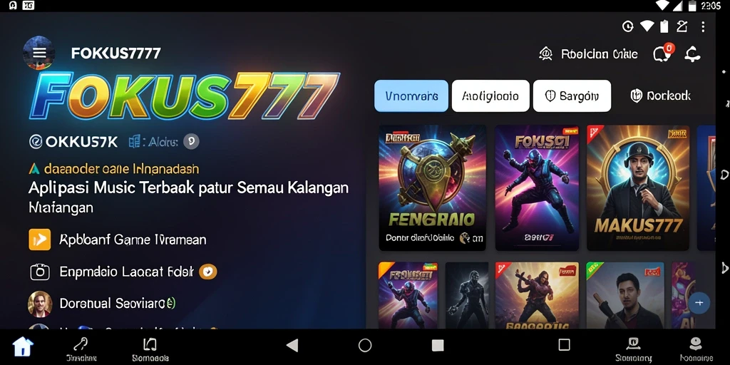 Tampilan menarik dari gameplay FOKUS777 yang memanjakan telinga.