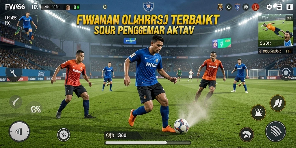 Tampilan aksi seru dalam permainan olahraga FW66.