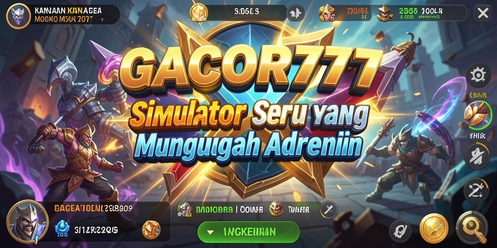 Tangkapan layar GACOR777 menampilkan gameplay simulasi yang menarik dan penuh warna.