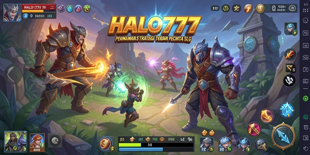 Tampilan gameplay menawan dari HALO777 yang penuh strategi.