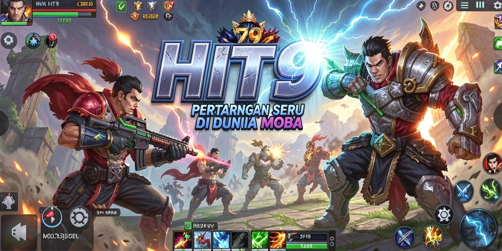Tampilan seru pertempuran karakter dalam HIT9.