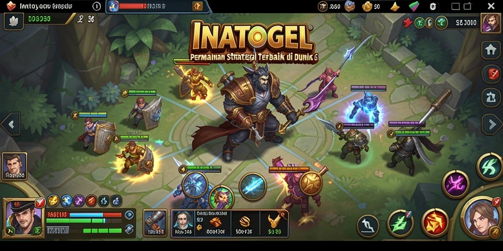 Tampilan gameplay INATOGEL dengan aksi pertempuran yang seru.