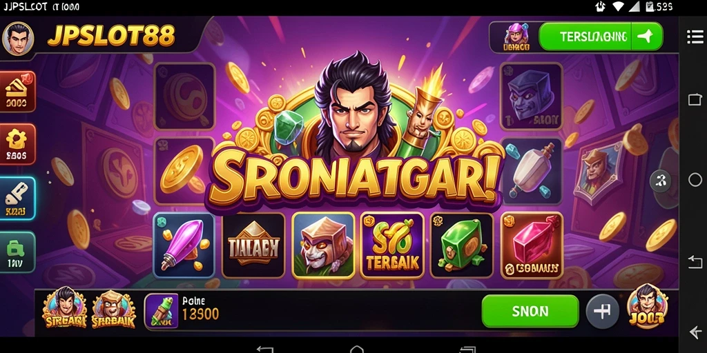 Tampilan gameplay menarik di JPSLOT88 dengan berbagai slot yang berbeda.