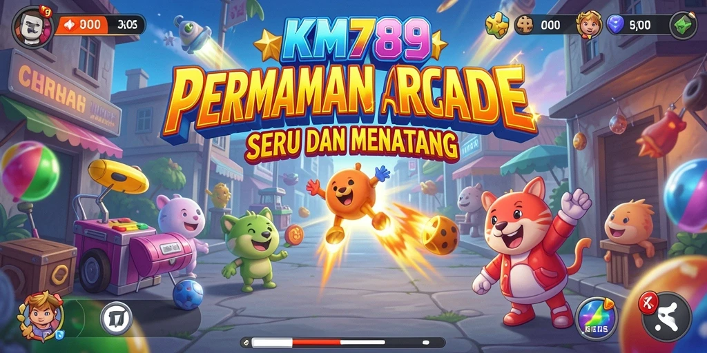 Tampak menariknya gameplay KM789 dalam dunia Arcade penuh warna.