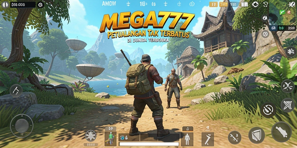 Gameplay MEGA777 menampilkan kebebasan menjelajahi dunia yang luas.