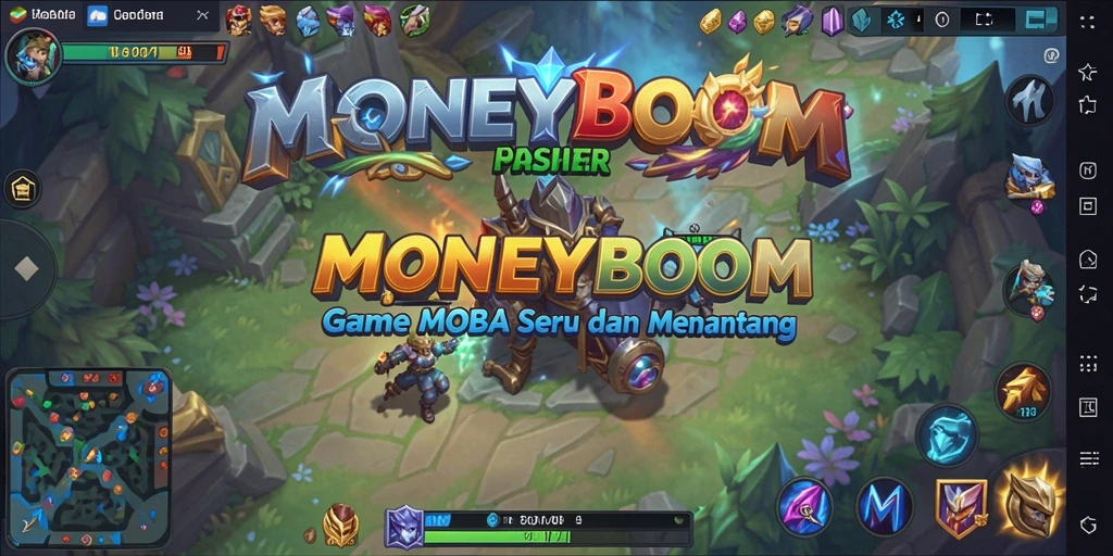 Tampilan gameplay MENANTANG di dunia MONEYBOOM.