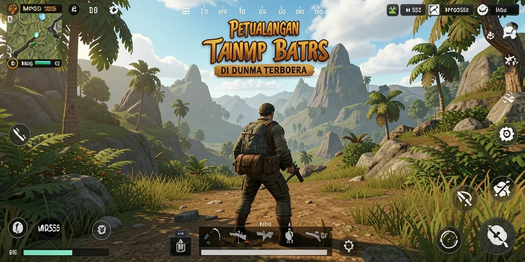 Screenshot menunjukkan momen eksplorasi seru di dunia terbuka.