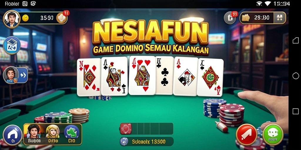 Tampilan gameplay NESIAFUN yang mendebarkan dan penuh strategi.